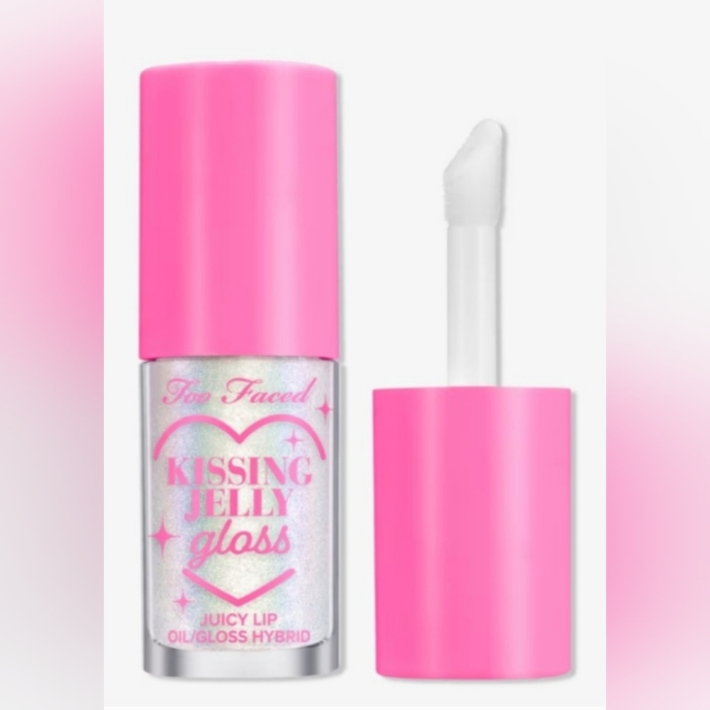 Too Faced Kissing Jelly Gloss - Strawberry Frosting- NIB